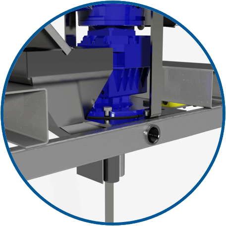 Frame with connection for additives